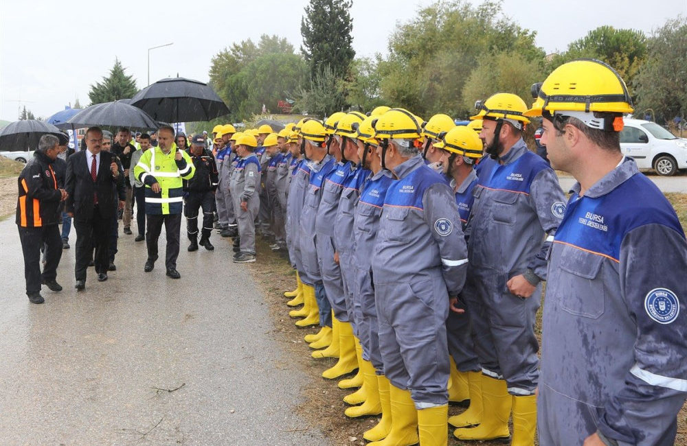 Bursa'da, çeşitli kurum ve kuruluşlardan 1260 personelin katılımıyla Türkiye Afet