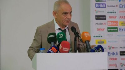 BURSASPOR BAŞKANI RECEP GÜNAY, DİVAN KURULU TOPLANTISI'NDA AÇIKLAMALARDA BULUNDU.
