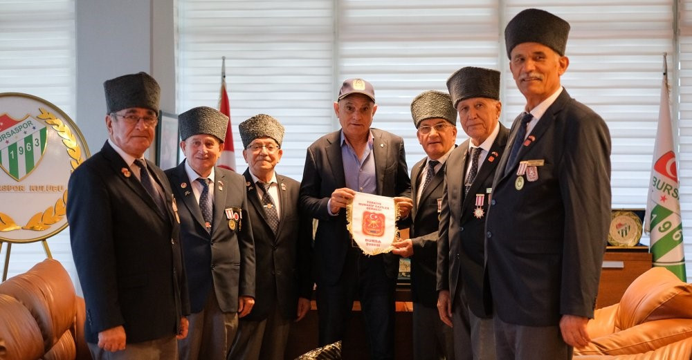 Muharip Gaziler Derneği'nden Bursaspor'a ziyaret