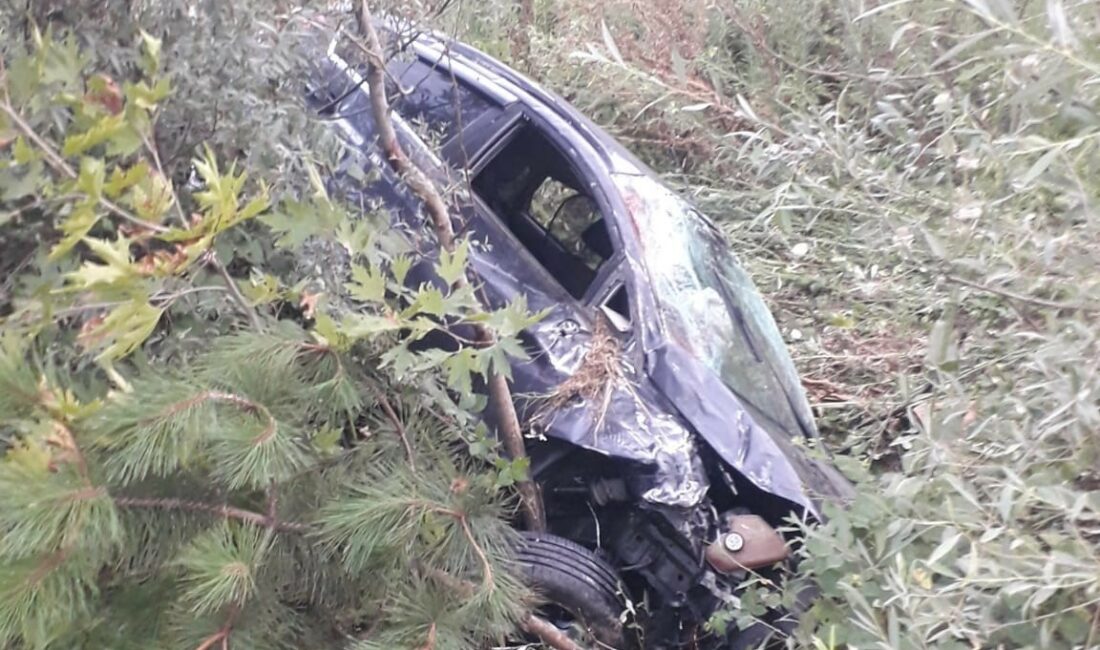 Bursa’da şarampole devrilen otomobildeki 2 kişi yaralandı Bursa’nın İnegöl ilçesi Mezit boğazında meydana gelen kazada otomobil devrildi,