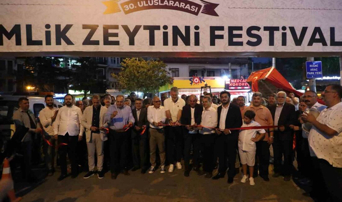 Bursa’da, 30. Uluslararası Gemlik Zeytini Festivali gerçekleştiriliyor Bursa'nın Gemlik ilçesinde organize edilen 30. Uluslararası Gemlik Zeytini Festivali