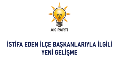 Bursa'da, istifa eden 5 AK Parti ilçe başkanının yenilerinin belirlenmesi