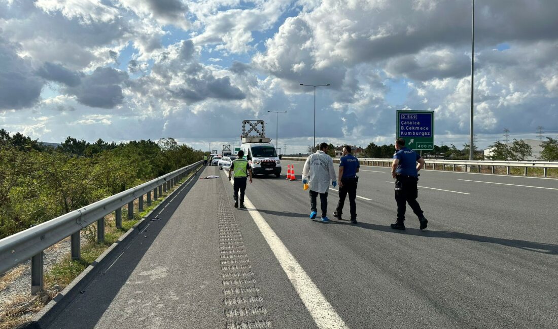 Kuzey Marmara Çatalca-Esenyurt istikametinde motosikletiyle seyreden bir sürücü, başka bir