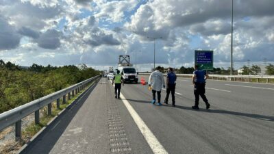 Kuzey Marmara Çatalca-Esenyurt istikametinde motosikletiyle seyreden bir sürücü, başka bir