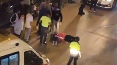 Bursa’nın İnegöl ilçesinde bir şüpheli, trafik kazasında yaralanan yerdeki kadına