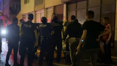 Bursa’nın İnegöl ilçesinde, bir şüpheli, tartıştığı arkadaşını apartmanın üçüncü katından