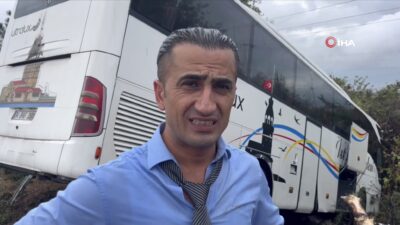 Bursa'da şarampole düşen otobüsün muavini, kaza sonrası istifa ettiğini açıkladı.