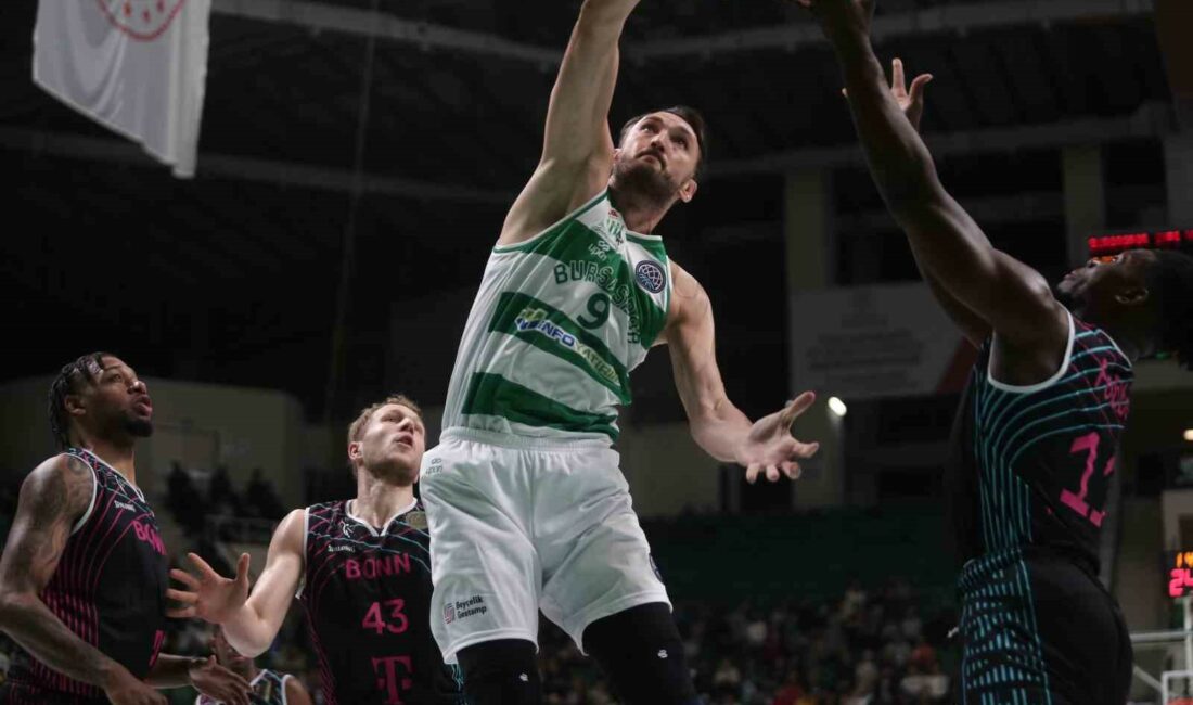 BASKETBOL ŞAMPİYONLAR LİGİ F GRUBU 2.HAFTASINDA TELEKOM BASKETS DEPLASMANDA BURSASPOR