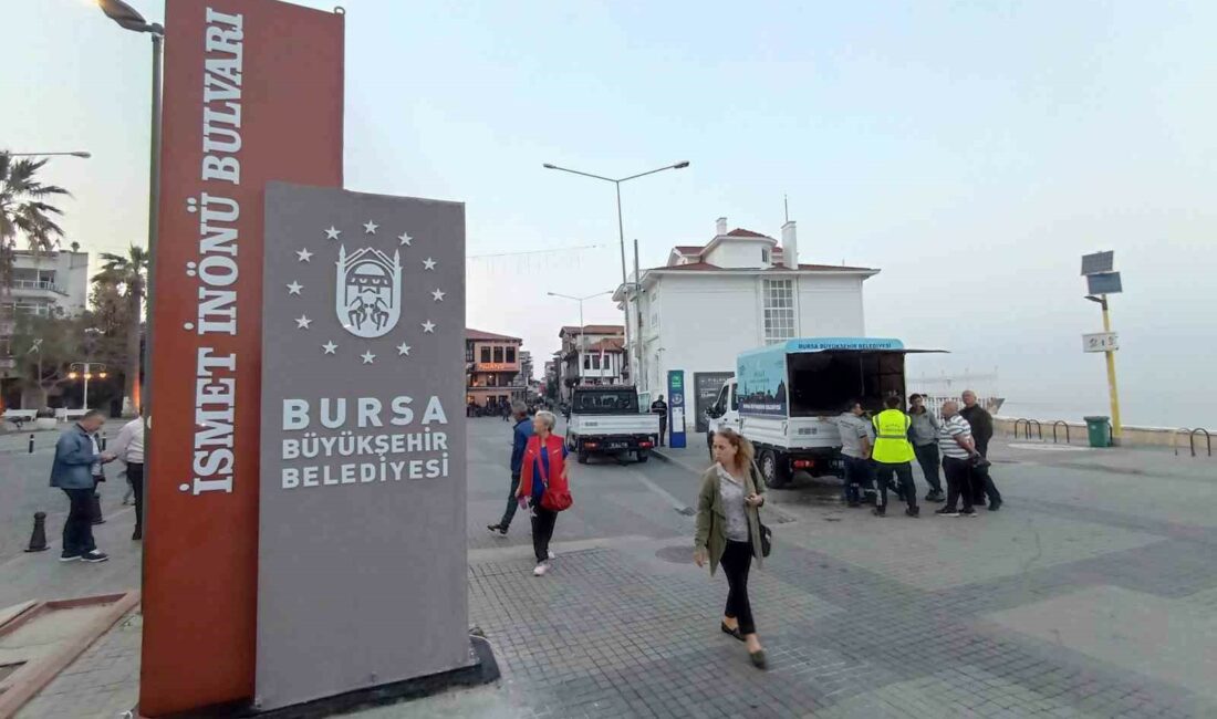 MUDANYA İLÇESİNDEKİ İSMET İNÖNÜ BULVARI’NA, YÖNETMELİKLERE AYKIRI OLARAK İZİNSİZ ŞEKİLDE