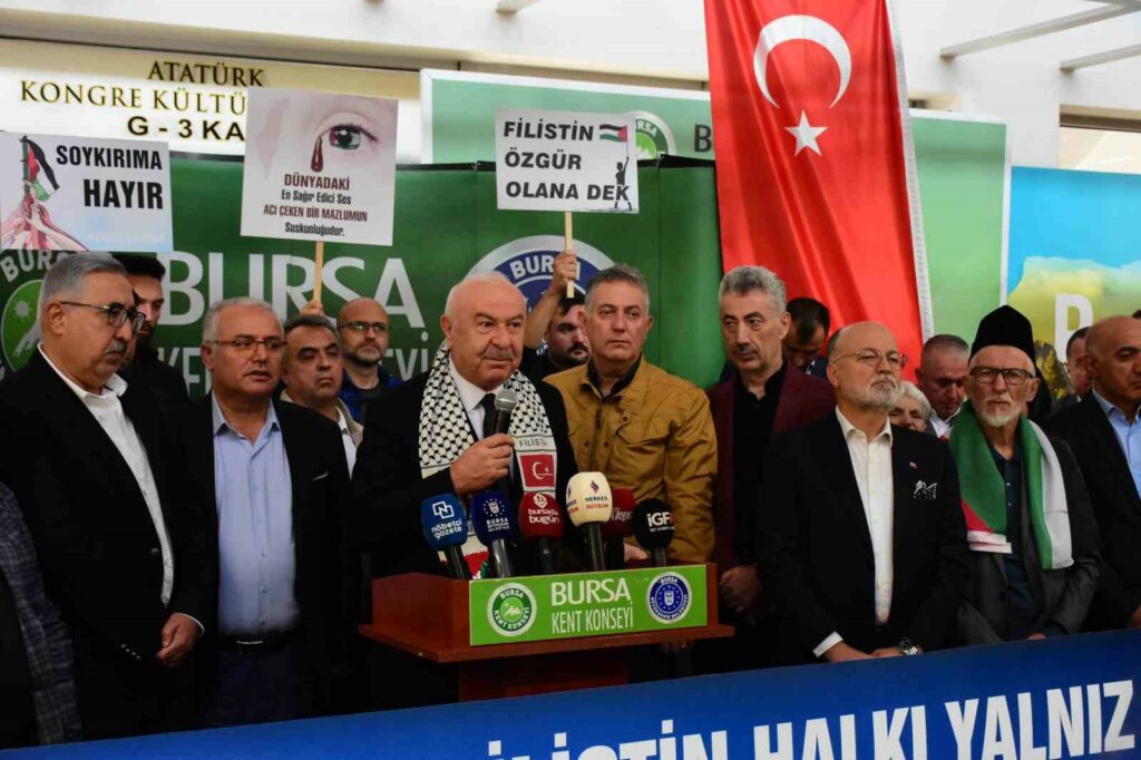 Bursa Kent Konseyi zulme sessiz kalmadı BURSA KENT KONSEYİ BAŞKANI ŞEVKET ORHAN, DÜZENLEDİĞİ BASIN TOPLANTISI İSE