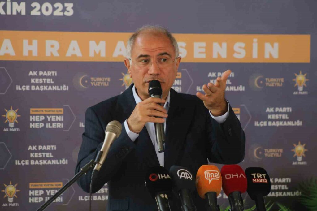 Efkan Ala: “O topraklar Filistinlilere aittir” AK PARTİ GENEL BAŞKANVEKİLİ EFKAN ALA AK PARTİ KESTEL İLÇE