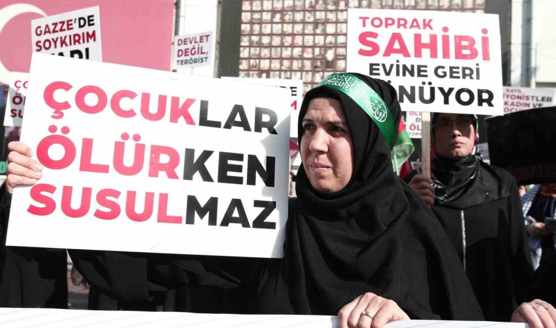 Filistin için sessiz oturma eylemi BURSA KADIN GÖNÜLLÜ KURULUŞLARI, İSRAİL-FİLİSTİN SAVAŞINDA ZARAR GÖREN SİVİLLERİ İÇİN