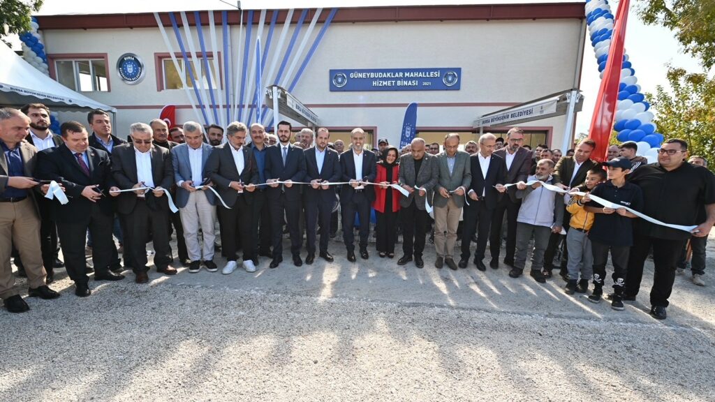 Güneybudaklar’da hizmet binası törenle hizmete açıldı BURSA BÜYÜKŞEHİR BELEDİYESİ TARAFINDAN OSMANGAZİ İLÇESİ'NİN KIRSAL GÜNEYBUDAKLAR MAHALLESİ’NE KAZANDIRILAN
