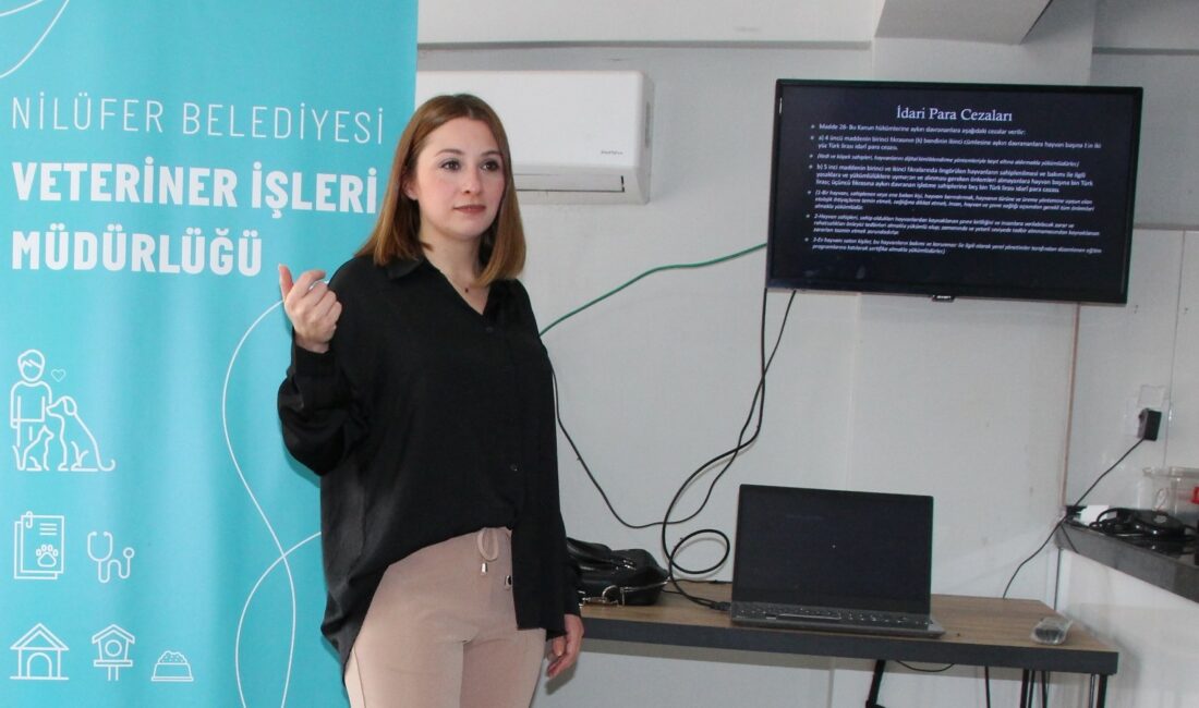 Nilüfer Veteriner İşleri Müdürlüğü çalışanlarına hayvan hakları eğitimi NİLÜFER BELEDİYESİ VETERİNER İŞLERİ MÜDÜRLÜĞÜ ÇALIŞANLARINA HAYVAN HAKLARI KONUSUNDA