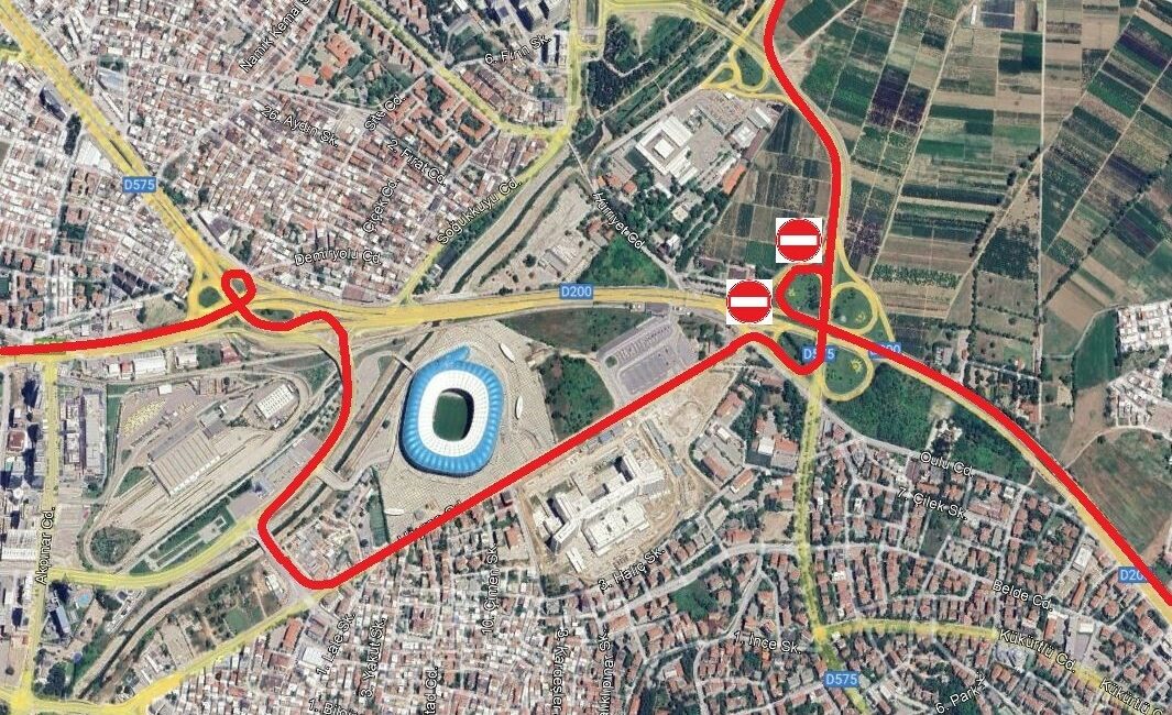 BURSA BÜYÜKŞEHİR BELEDİYESİ, YAPILACAK ÇALIŞMA NEDENİYLE ACEMLER KAVŞAĞI İLE MUDANYA