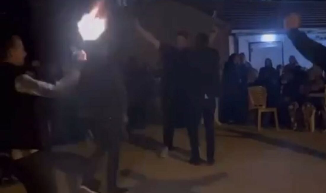 BURSA'NIN İNEGÖL İLÇESİNDE DÜZENLENEN ASKER EĞLENCESİNDE 3 ŞAHSIN HAVAYA ATEŞ