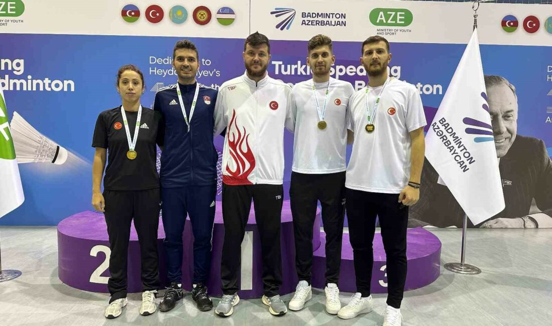 Badmintoncular Azerbaycan’dan 3 madalyayla döndü AZERBAYCAN’DA DÜZENLENEN ULUSLARARASI BADMİNTON TURNUVASINDA BURSA BÜYÜKŞEHİR BELEDİYESPOR KULÜBÜ SPORCULARI,