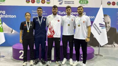 AZERBAYCAN’DA DÜZENLENEN ULUSLARARASI BADMİNTON TURNUVASINDA BURSA BÜYÜKŞEHİR BELEDİYESPOR KULÜBÜ SPORCULARI,