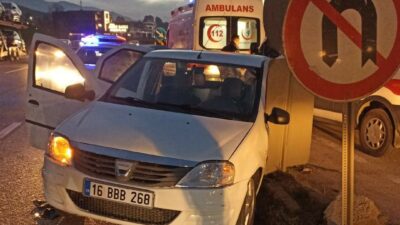 Bursa’nın İnegöl ilçesinde iki otomobilin çarpıştığı trafik kazasında 1 kişi