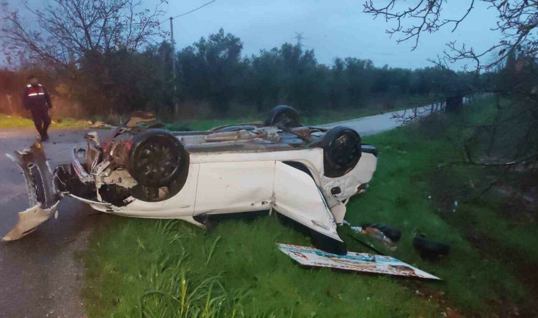 ORHANGAZİ-İZNİK KARAYOLU YENİKÖY YOL AYRIMINDA MEYDANA GELEN TRAFİK KAZASINDA BİR