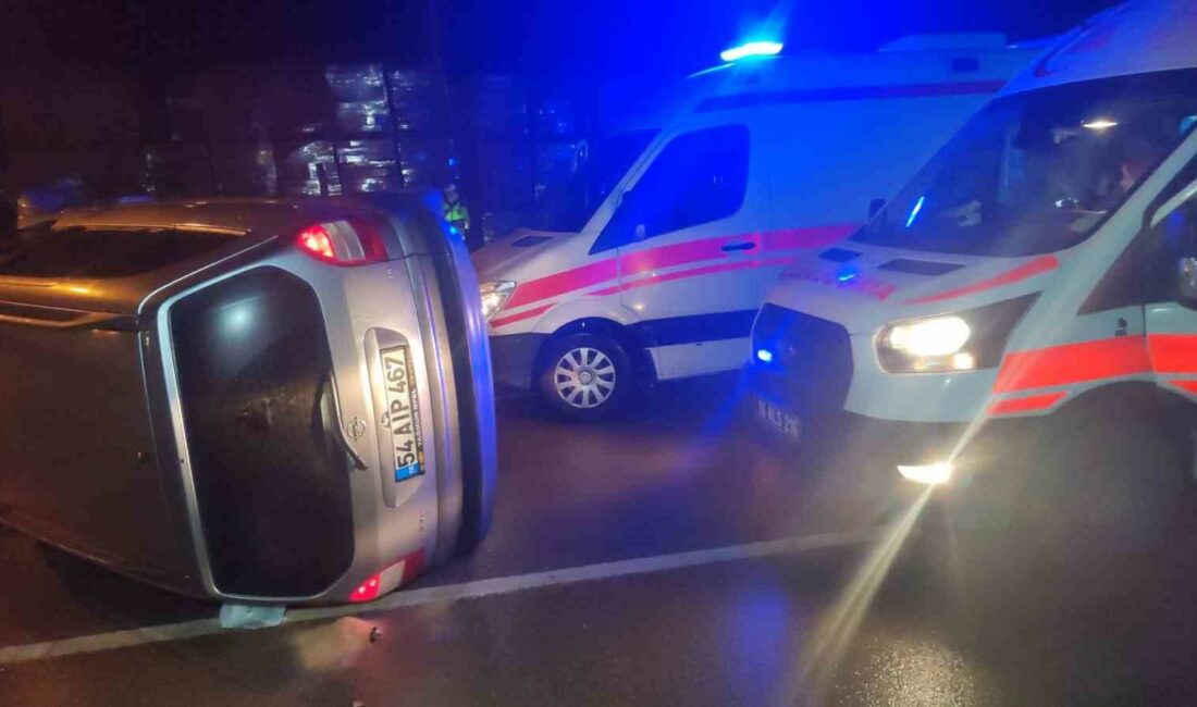Bursa’da virajı alamayan otomobil duvara çarptı Bursa’da virajı alamayan otomobil, bir iş yerinin duvarına çarparak takla