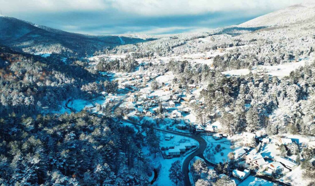 İnegöl’de kar manzaraları kartpostallık görüntüler oluşturdu BURSA'NIN İNEGÖL İLÇESİNDEKİ ORMANLARDA KAR YAĞIŞININ ARDINDAN MEST EDEN GÖRÜNTÜLER