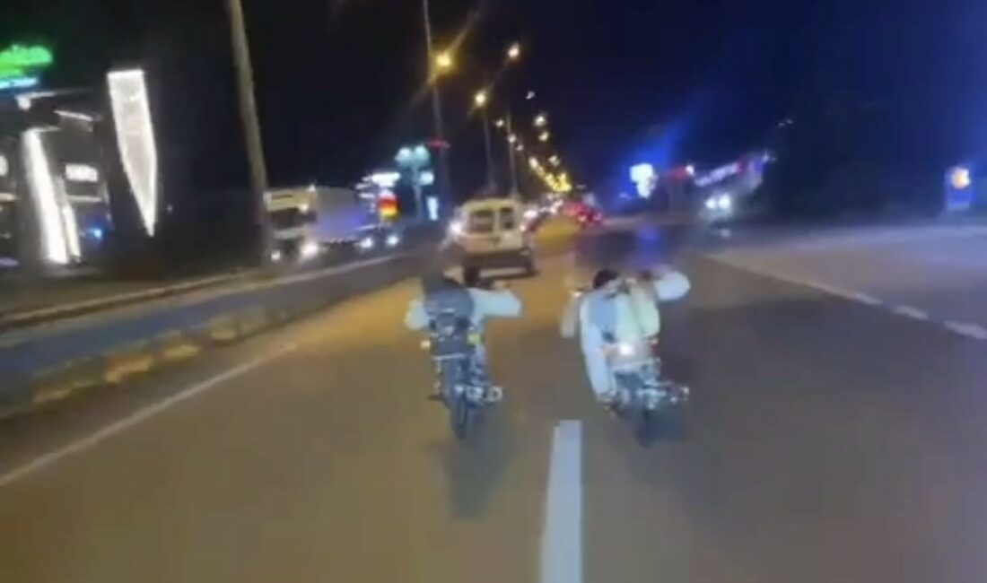 Bursa’da motosikletle ölümüne yarış Bursa’nın İnegöl ilçesinde iki sürücünün motosikletlerinin üzerine yatarak ölümüne yarış