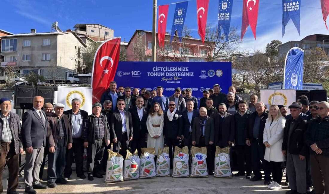 BURSA’DA ÇİFTÇİYE HER ALANDA DESTEKLER VEREREK KIRSALDA DA KALKINMAYI HEDEFLEYEN