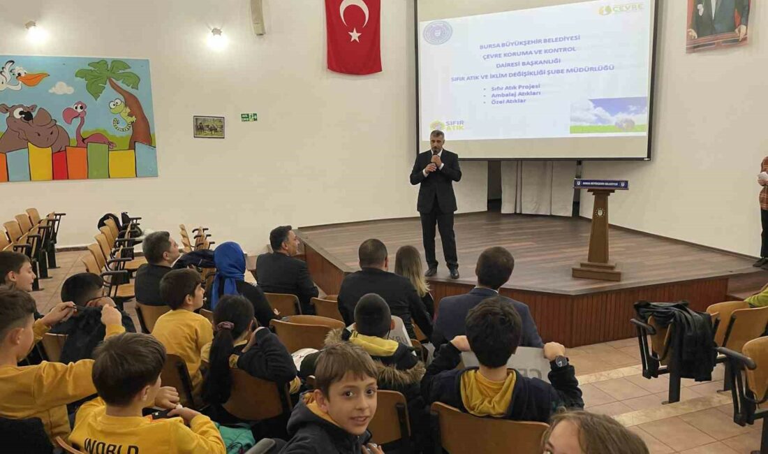 Bursa’da çevre okur-yazarı nesil yetişiyor BURSA BÜYÜKŞEHİR BELEDİYESİ VE İL MİLLİ EĞİTİM MÜDÜRLÜĞÜ İŞBİRLİĞİNDE, ÇOCUKLARDA