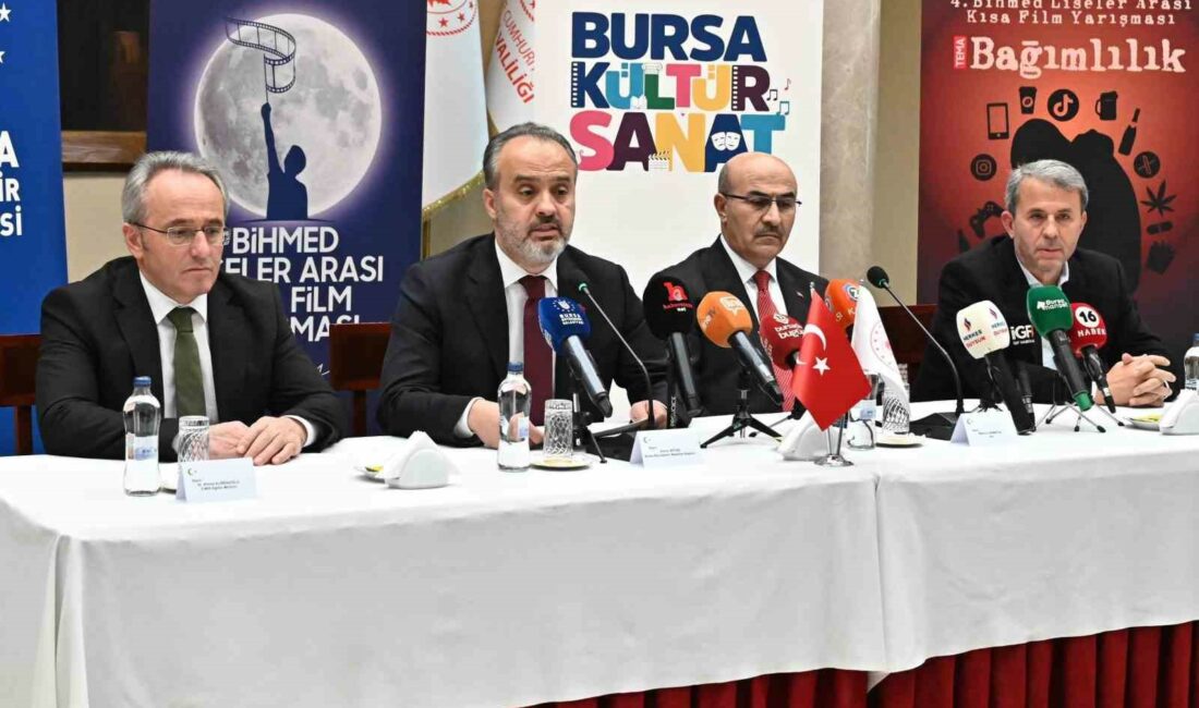 Liseliler ‘bağımlılığı’ beyaz perdede anlatacak BURSA VALİLİĞİ, BURSA BÜYÜKŞEHİR BELEDİYESİ VE BURSA İL MİLLİ EĞİTİM