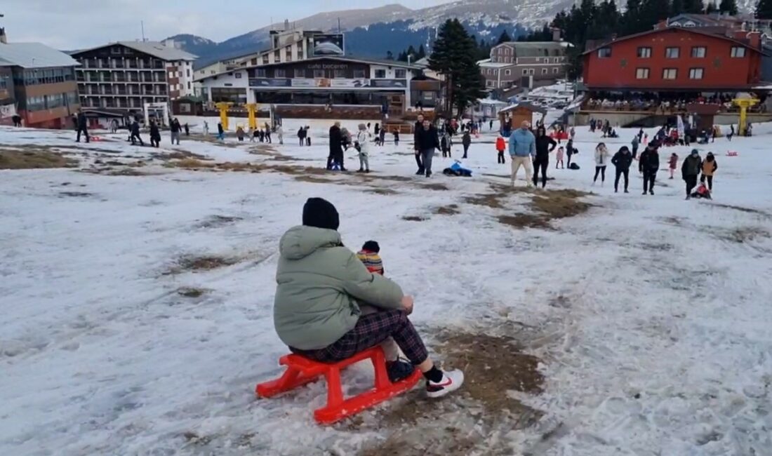 KIŞ TURİZMİNİN ÖNEMLİ MERKEZLERİNDEN ULUDAĞ, HAVA SICAKLIĞININ MEVSİM NORMALLERİNİN ÜZERİNDE