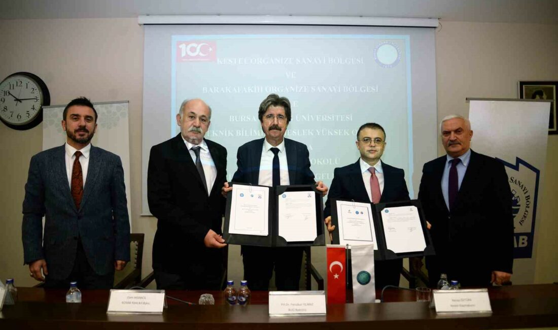 Üniversite – Sanayi işbirliğine Kestel ve Barakfakih OSB desteği SANAYİLEŞMENİN EN YOĞUN OLDUĞU ŞEHİRLERİN BAŞINDA GELEN BURSA’DA ÜNİVERSİTE-SANAYİ İŞBİRLİĞİ