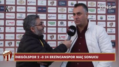 24 ERZİNCANSPOR TEKNİK DİREKTÖRÜ BÜLENT AKAN, İNEGÖLSPOR MAÇININ HAKEMİ HAKEMİ