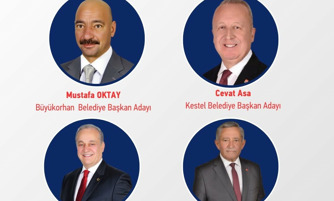 CHP’de Bursa’nın 4 ilçe belediye başkan adayı belli oldu CHP GENEL MERKEZİ, YEREL SEÇİMLER İÇİN BURSA'DA 4 İLÇENİN BELEDİYE