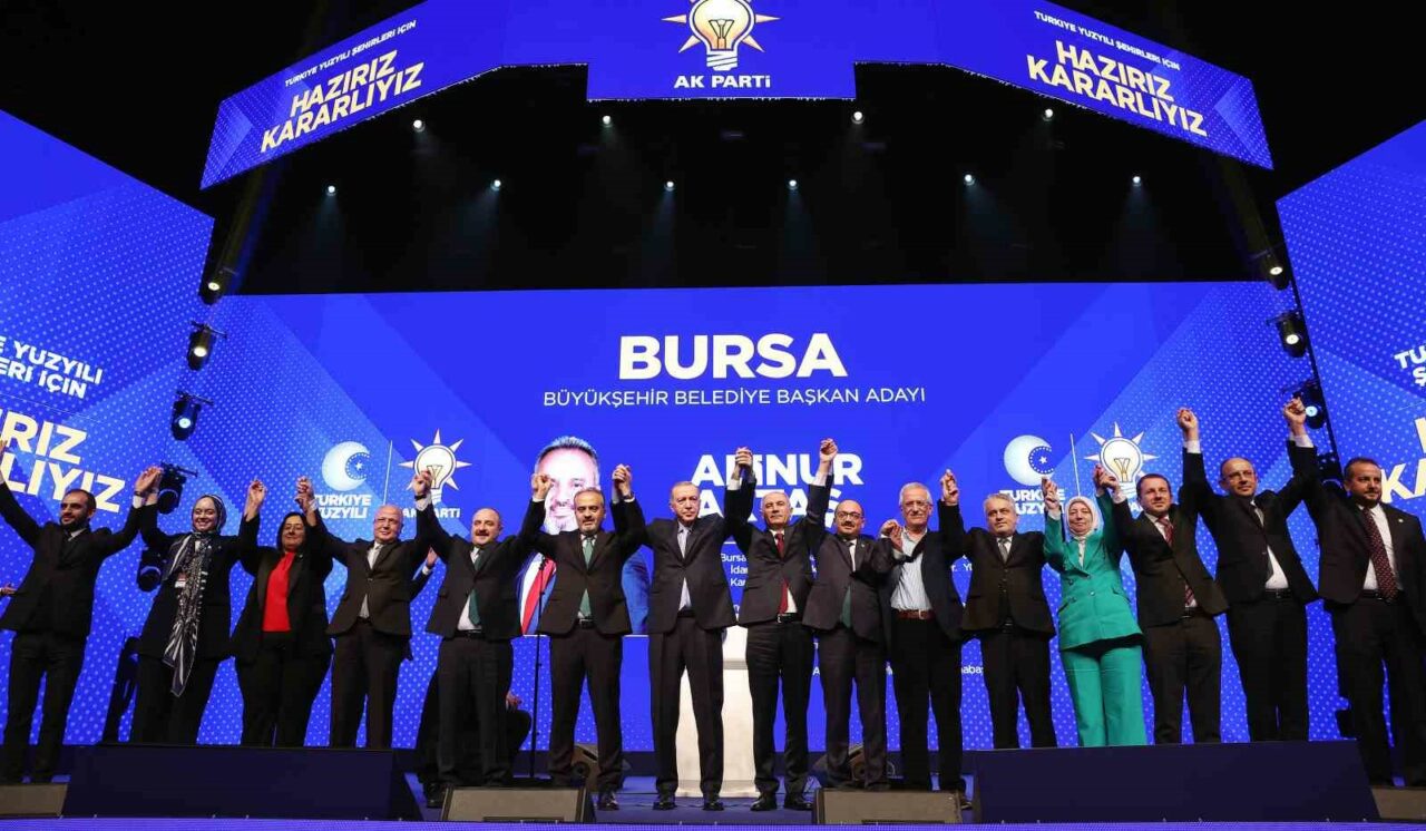 BURSA BÜYÜKŞEHİR BELEDİYE BAŞKANI ALINUR AKTAŞ YENİDEN ADAY GÖSTERİLDİ. SAAT:20.00’DA