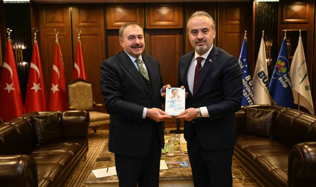 Eski Bakan Eroğlu’ndan Başkan Aktaş’a ziyaret BURSA BÜYÜKŞEHİR BELEDİYE BAŞKANI ALİNUR AKTAŞ, ESKİ ORMAN VE SU