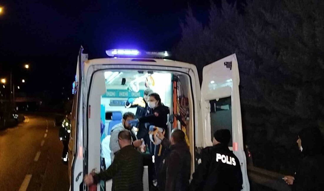 ORHANGAZİ’DE BU AKŞAM MEYDANA GELEN TRAFİK KAZASINDA ANA YOLDA SEYİR