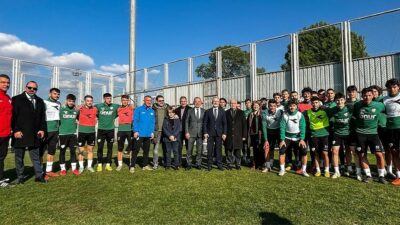 NİLÜFER BELEDİYE BAŞKANI TURGAY ERDEM, BURSASPOR'U ZİYARET EDEREK YENİ BAŞKAN