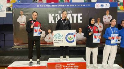 NİLÜFER BELEDİYESPOR’UN KARATECİLERİ, KOCAELİ’DE DÜZENLENEN İLLER ARASI KARATE ŞAMPİYONASI’NDA