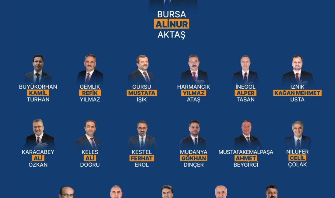 AK Parti’nin Bursa belediye başkan adayları belli oldu Cumhurbaşkanı Recep Tayyip Erdoğan, AK Parti’nin Bursa ilçe belediye başkan