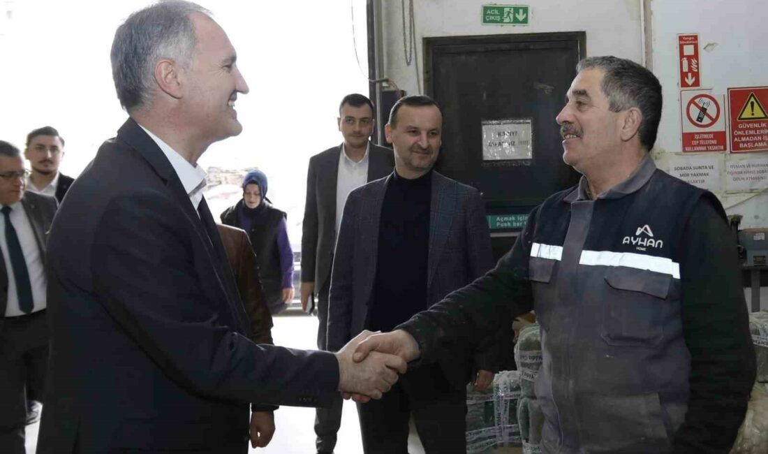 SANAYİ KENTİ İNEGÖL’ÜN EMEKÇİLERİYLE BİR ARAYA GELEN BELEDİYE BAŞKANI ALPER