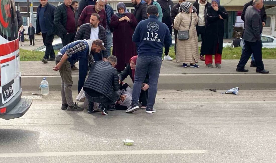 BURSA'NIN İNEGÖL İLÇESİNDE MEYDANA GELEN KAZADA OTOMOBİL, MOTOSİKLETE ÇARPTI; 1'İ