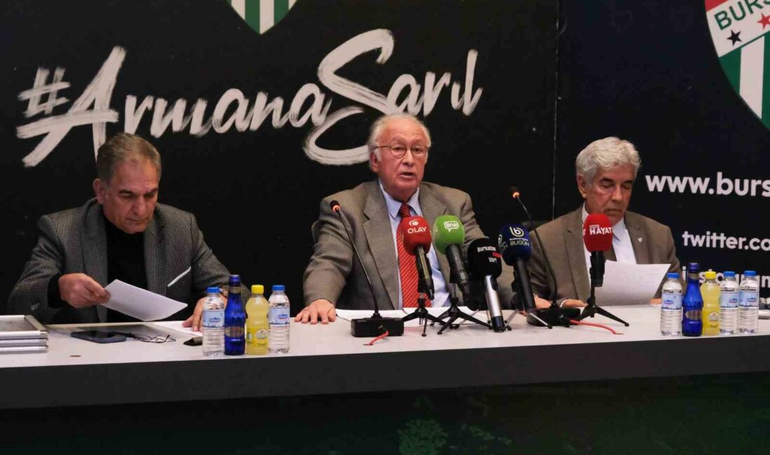 Bursaspor Başkanı Sinan Bür, "Bursaspor önce ayağa kalkacak, sonra koşacak”