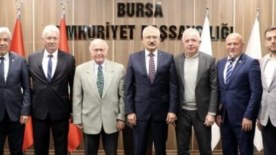 BURSASPOR YÖNETİMİ, BURSA CUMHURİYET BAŞSAVCISI RAMAZAN SOLMAZ'I ZİYARET ETTİ.
