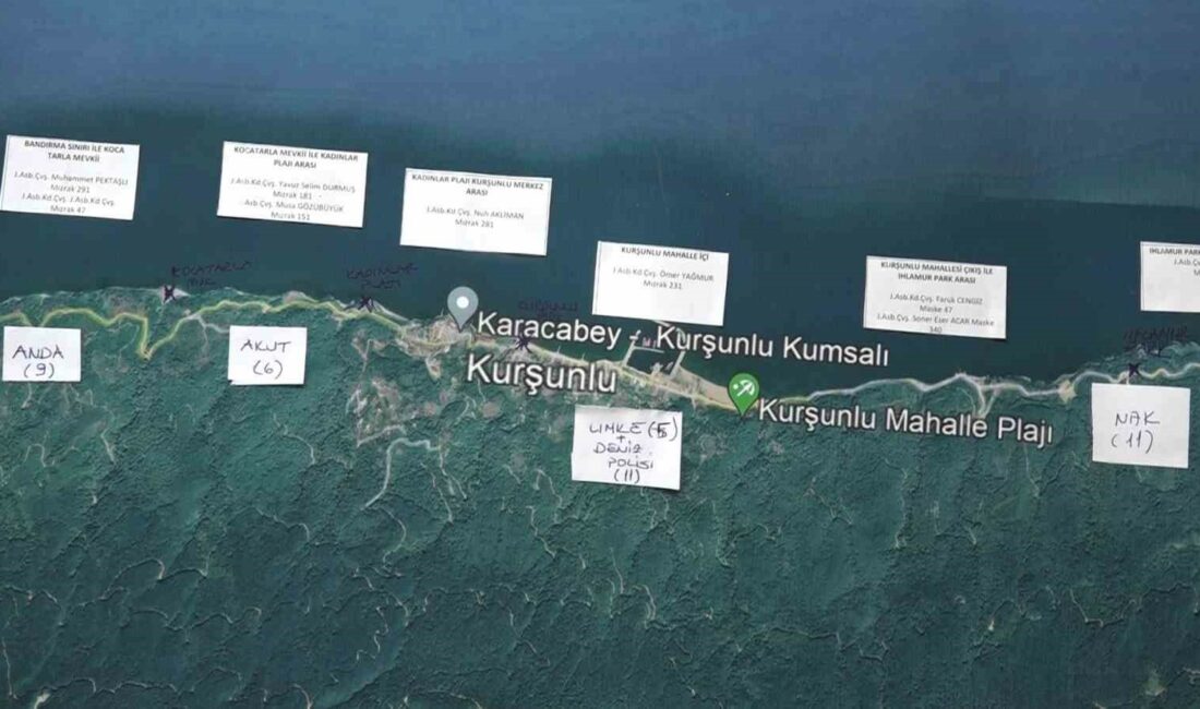 Bursa’da batan gemi için hava ve denizden arama yapılıyor Bursa'nın Karacabey ilçesi açıklarında 6 mürettebatıyla batan mermer tozu yüklü