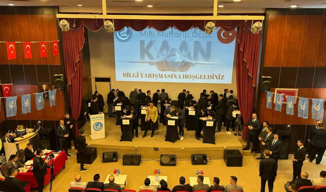 Milli muharip uçağı ’Kaan’ın adıyla bilgi yarışması düzenlendi BURSA ÜLKÜ OCAKLARI, MİLLİ MUHARİP UÇAĞIMIZ KAAN'IN ADIYLA BİLGİ YARIŞMASI