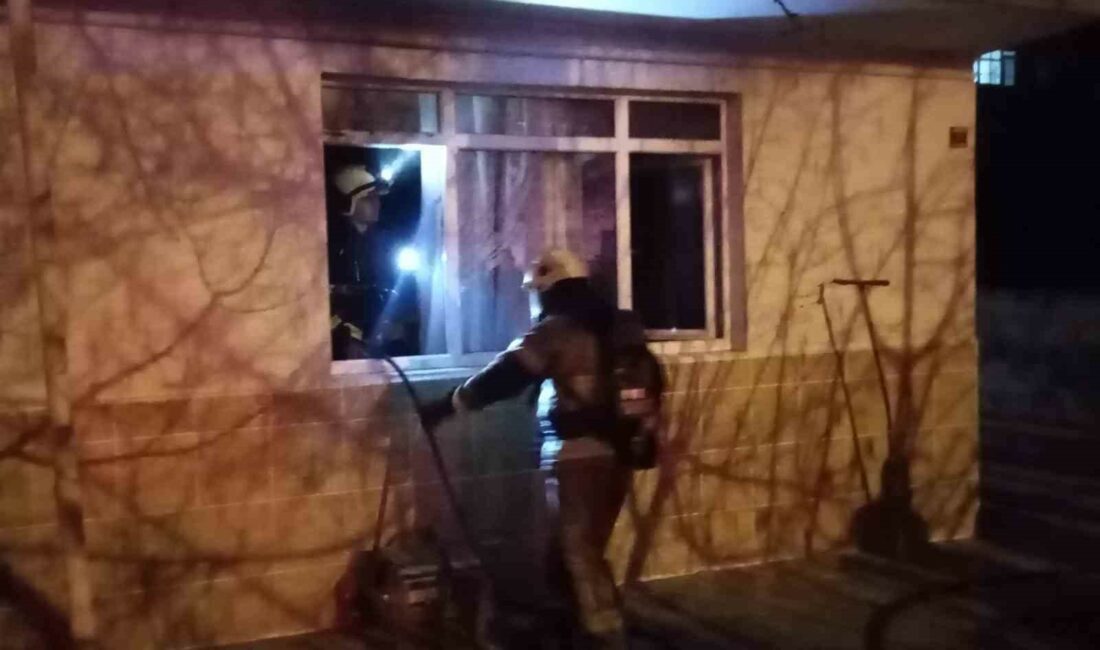 BURSA'NIN İNEGÖL İLÇESİNDE 1 HAFTA ÖNCE EVLENEN ÇİFTİN EVİNDE YANGIN