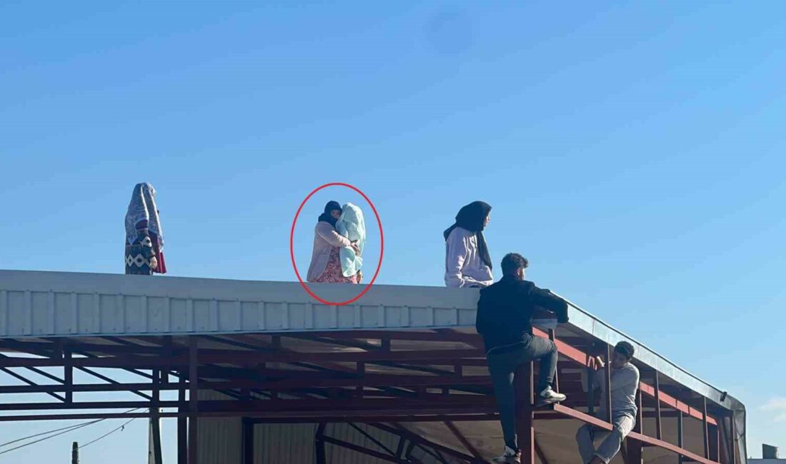 Bursa'nın Yıldırım ilçesinde bir kadın, kaçak yaptıkları binayı yıktırmamak için