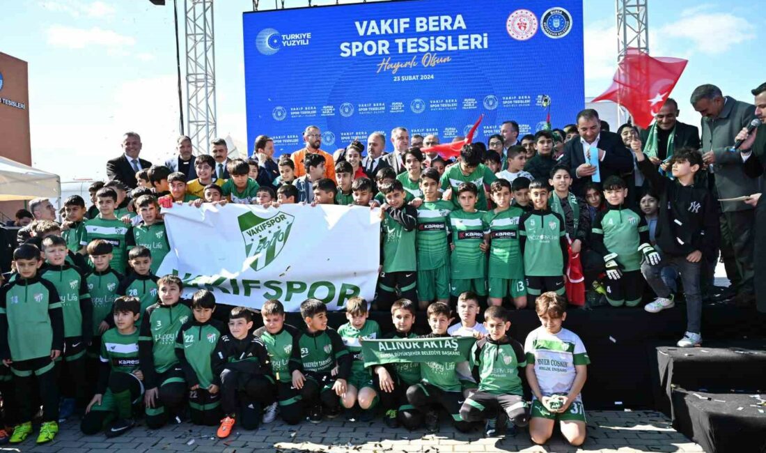 Sporun yeni adresi ’Vakıf Bera’, Bakan Bak’ın katıldığı törenle açıldı BURSA BÜYÜKŞEHİR BELEDİYESİ TARAFINDAN YILDIRIM’A KAZANDIRILAN VAKIF BERA KENT PARKI’NIN