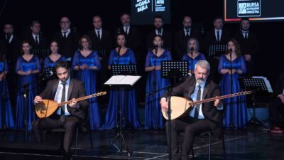 BURSA BÜYÜKŞEHİR BELEDİYESİ TÜRK HALK MÜZİĞİ BÖLÜMÜ TARAFINDAN DÜZENLENEN KONSERE,